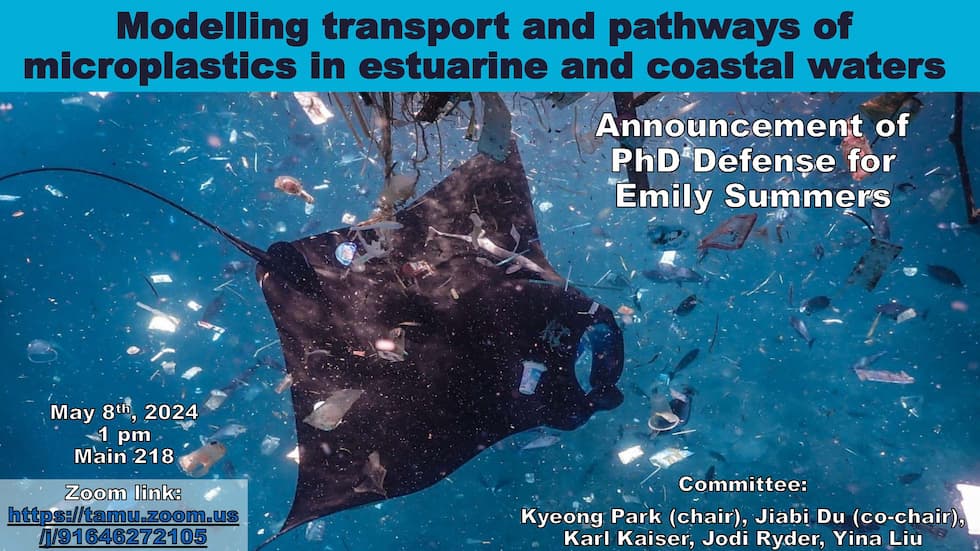 Modelling transport and pathways of microplastics in estuarine and coastal waters